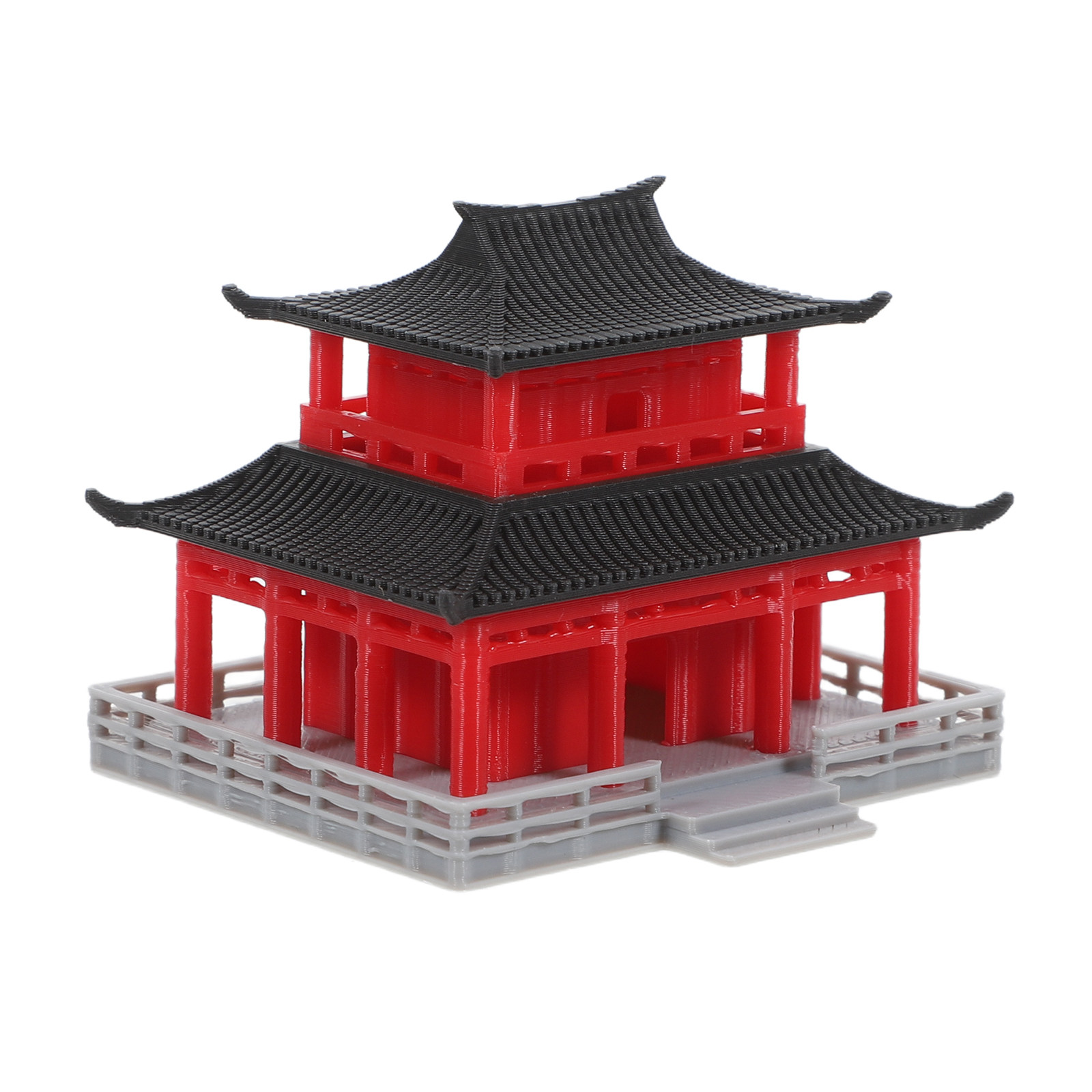 Aquarium & Marine Museum - Black Red Ancient Chinese Pavilion Aquarium