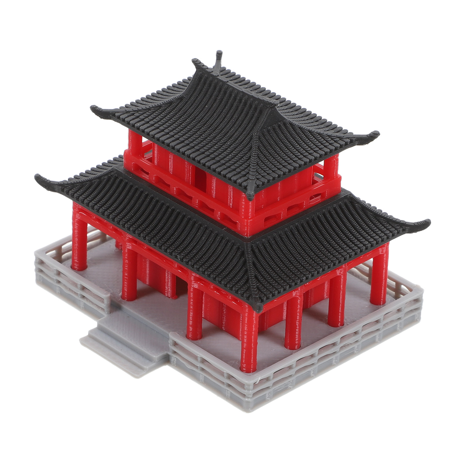 Aquarium & Marine Museum - Chinese Ancient Pavilion Black Red Aquarium
