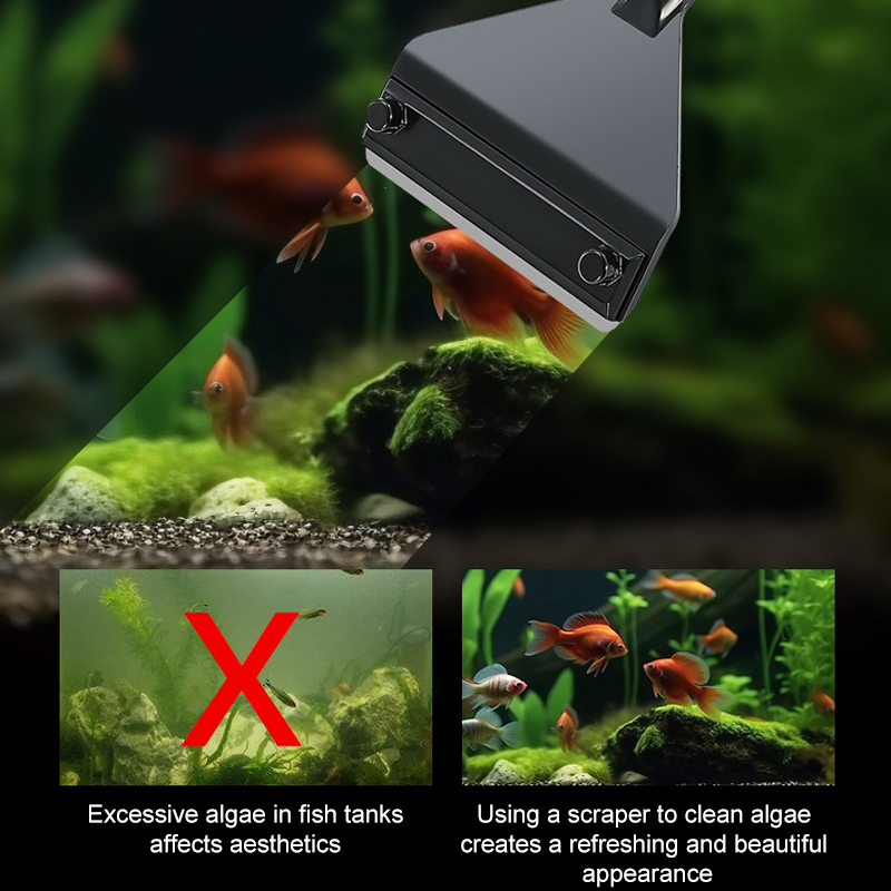 Aquarium Algae Remover Aluminu - Marine Aquarium Glass Scraper 评论和价格