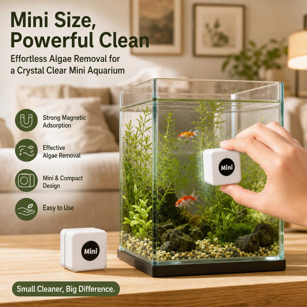 Magnetic Aquarium Glass Cleane - Marine Aquarium Glass Scraper 评论和价格