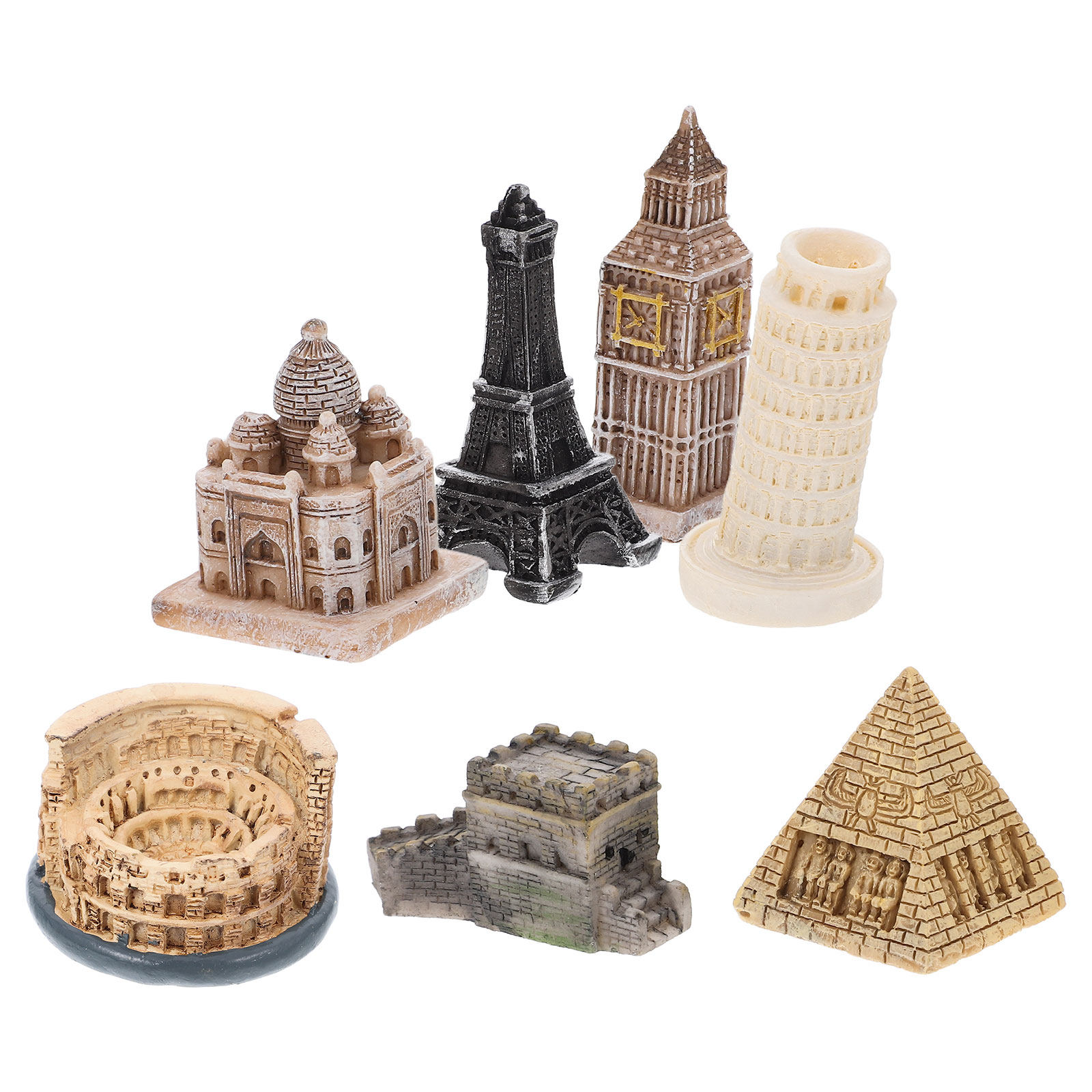 7Pcs Realistic Roman Statue Se - Aquarium & Marine Museum 评论和价格