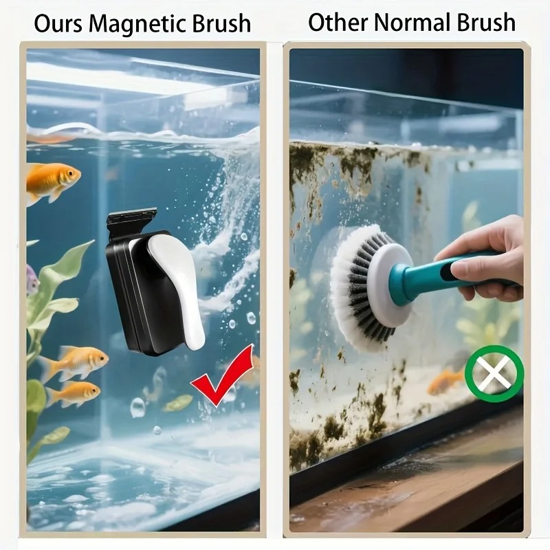 Floating Magnetic Aquarium Gla - Marine Aquarium Glass Scraper 评论和价格