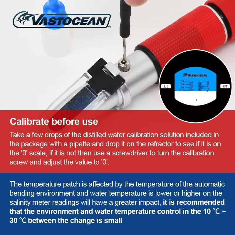 Vastocean Saltwater Refractome - Marine Aquarium Hydrometer 评论和价格